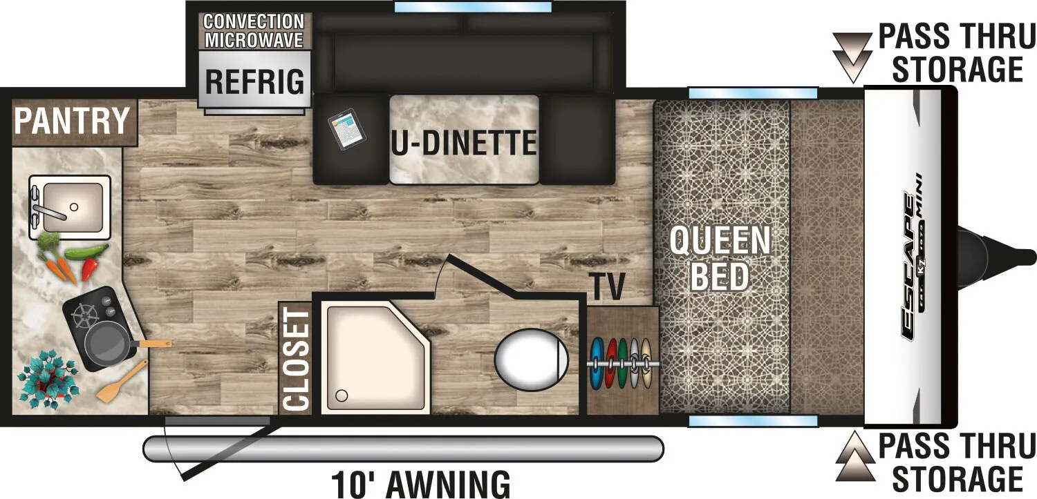 K-Z Escape Mini M181RK floor plan