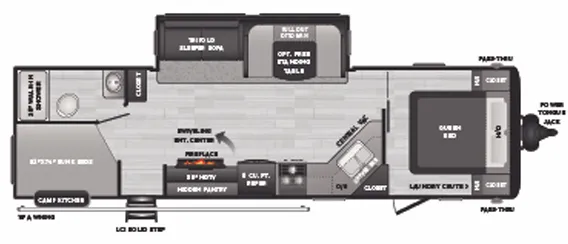 Keystone Hideout 29DFSWE floor plan