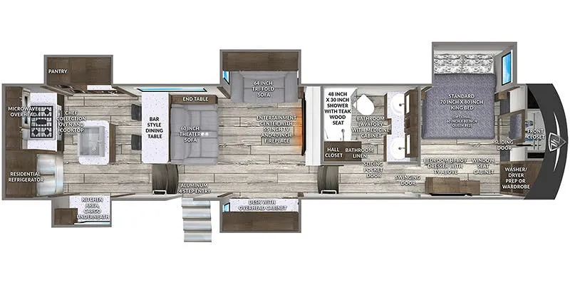 2022 VanLeigh RV Vilano 394RK - Floor plan
