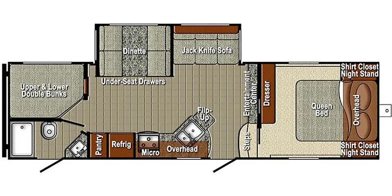 Gulf Stream Sedona 28CBF floor plan