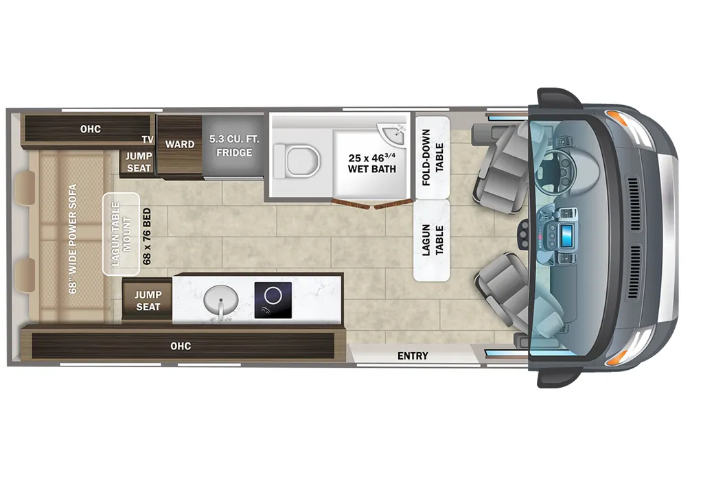 2023 Entegra Coach Expanse 21B floor plan