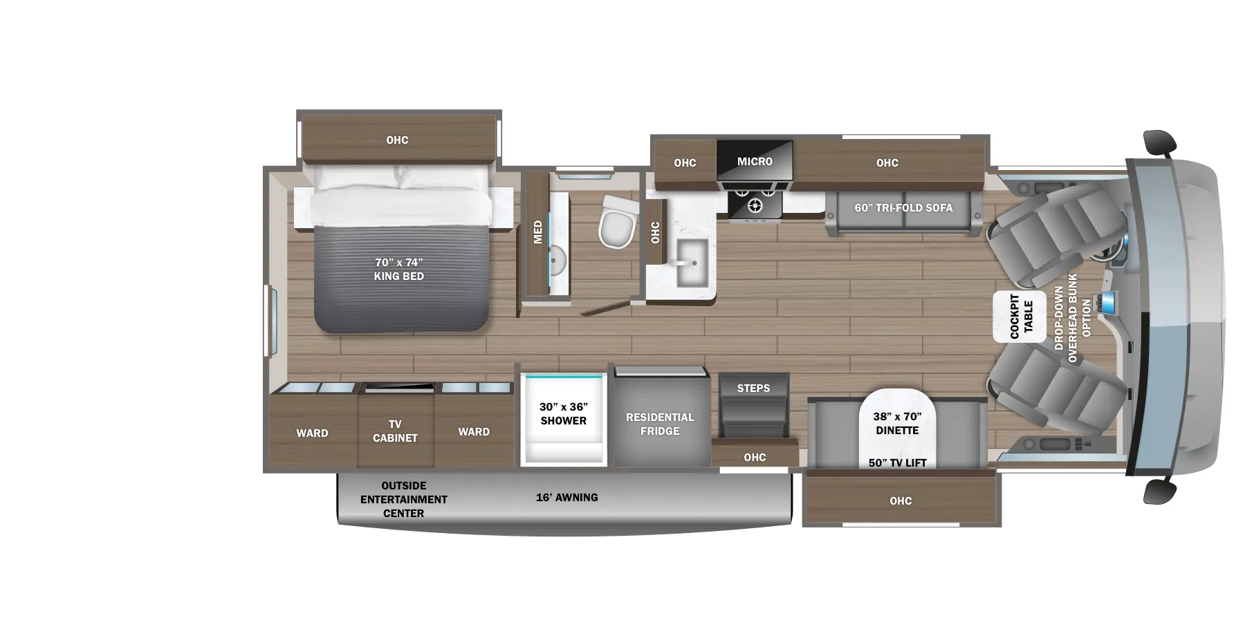 2027 Jayco Precept 31UL - Floor plan