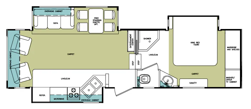 Forest River Cardinal 30TS floor plan