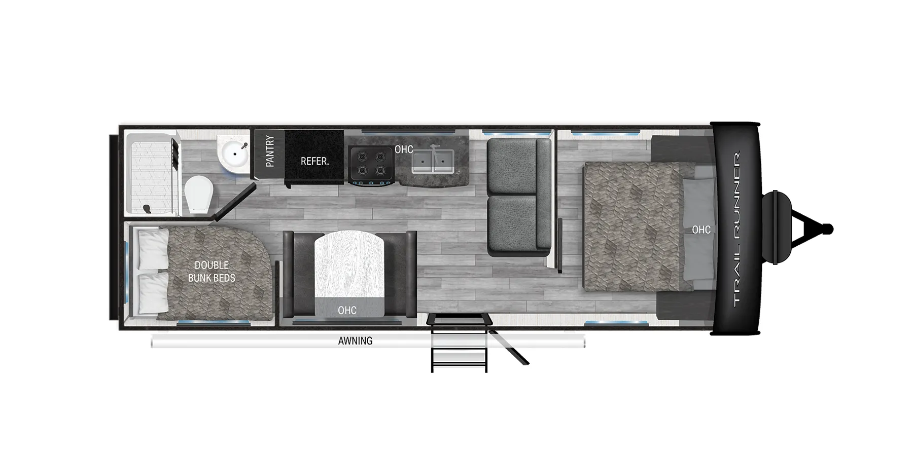 Heartland Trail Runner 25DBL floor plan