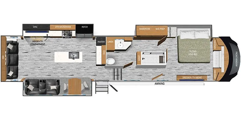 Heartland Bighorn BH 3960 LS floor plan