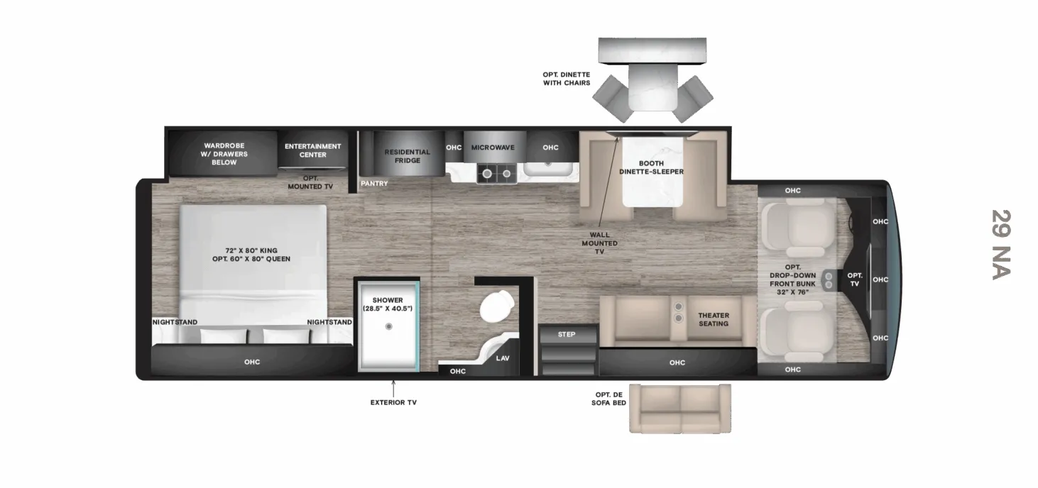 2027 Tiffin Open Road Allegro 29 NA - Floor plan