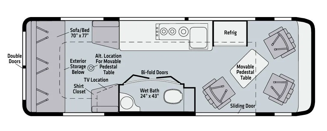 Winnebago Era 70B floor plan