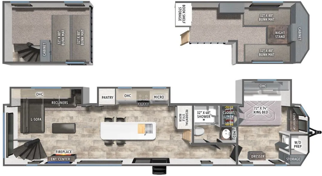Forest River Puma Vista 423LFT floor plan