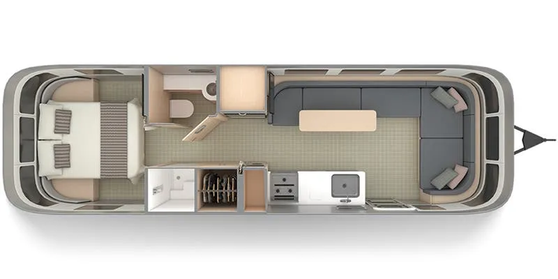 2022 Airstream Globetrotter 30RB floor plan