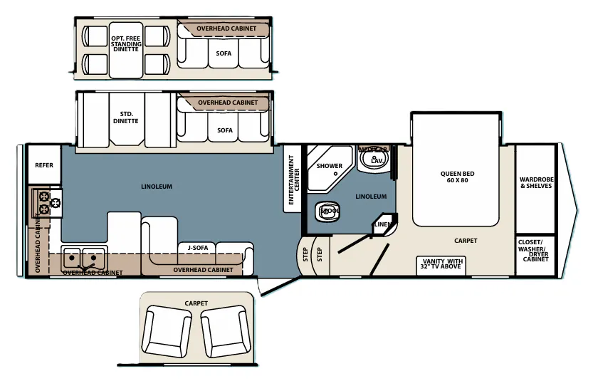 Forest River Blue Ridge 2950RK floor plan