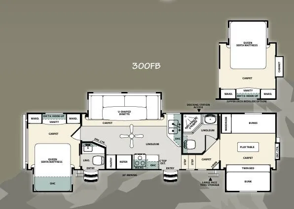 Forest River Sierra 300FB floor plan