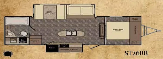 CrossRoads Sunset Trail Reserve ST26RB floor plan