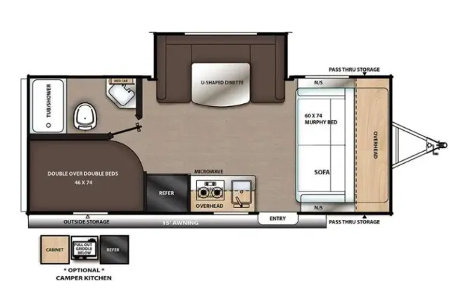 Coachmen Catalina Summit Series 7 7 184BHS floor plan