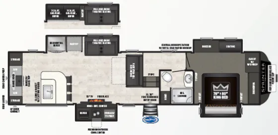 Keystone Sprinter Limited 3551FWMLS floor plan