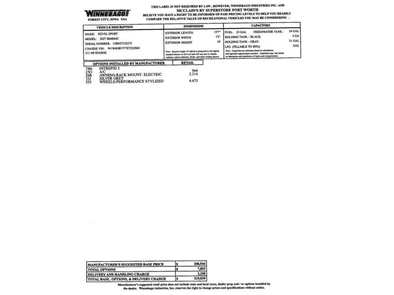 2027 Winnebago Revel Sport 44C - Photo 4
