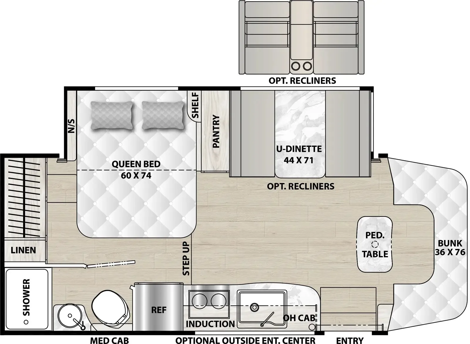 2025 Coachmen Prism 24FSS - Floor plan