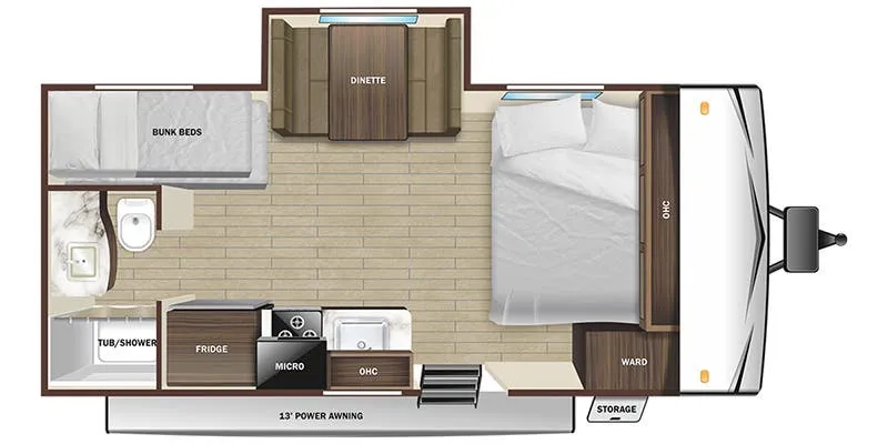 Highland Ridge Open Range Conventional 180BHSW floor plan