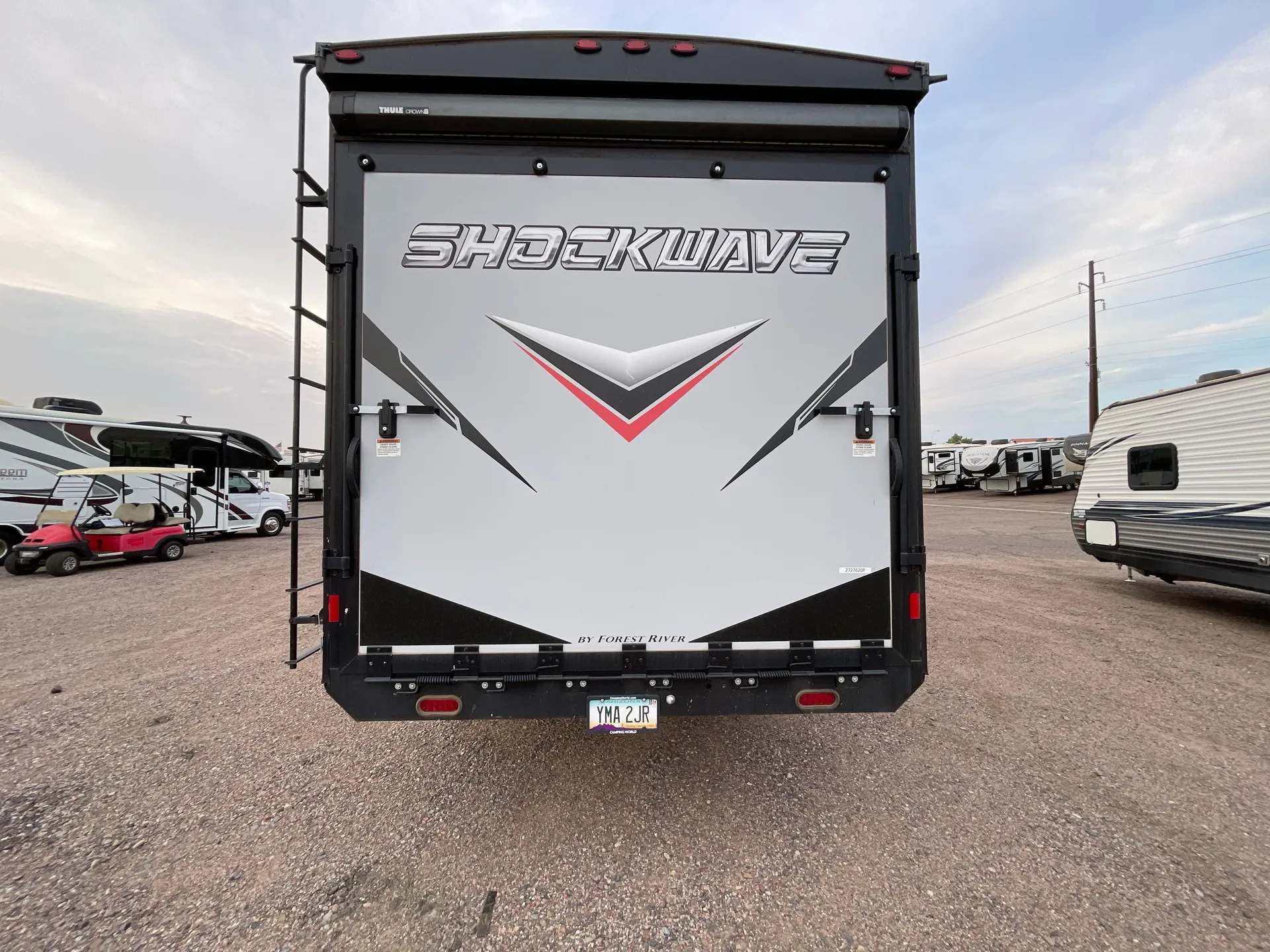 2022 Forest River Shockwave 31KSGDX — backside