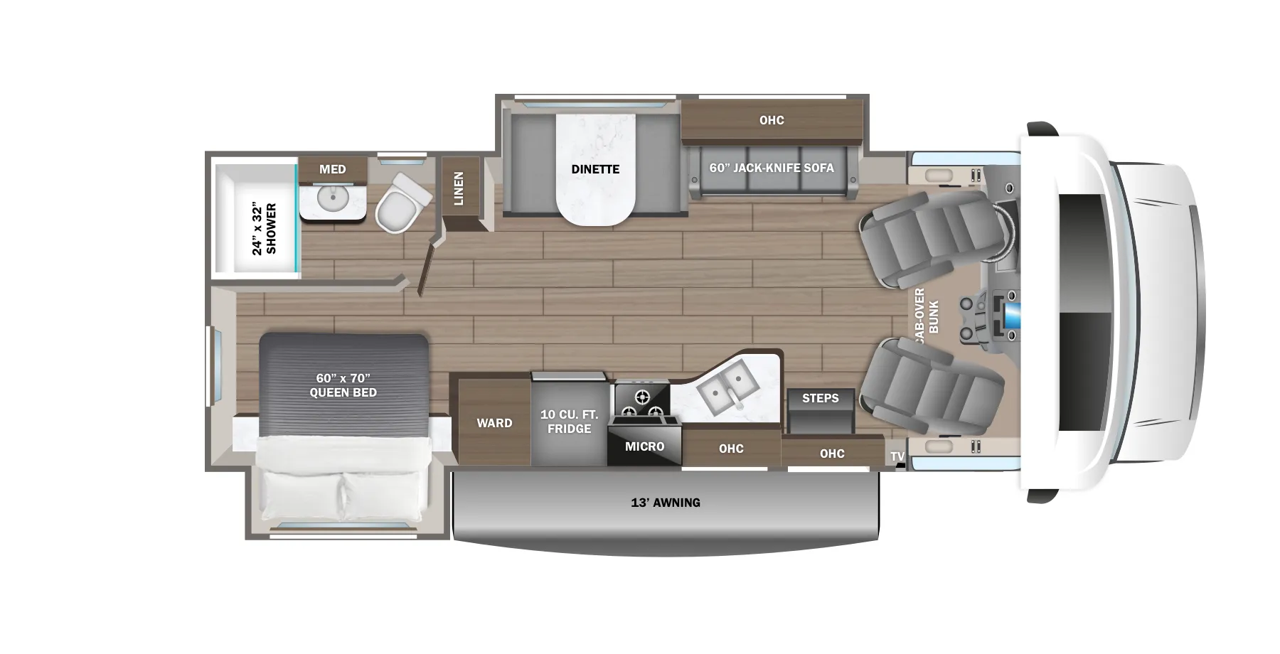 Jayco Redhawk 26XD floor plan