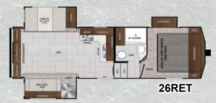 Forest River Impression 26RET floor plan