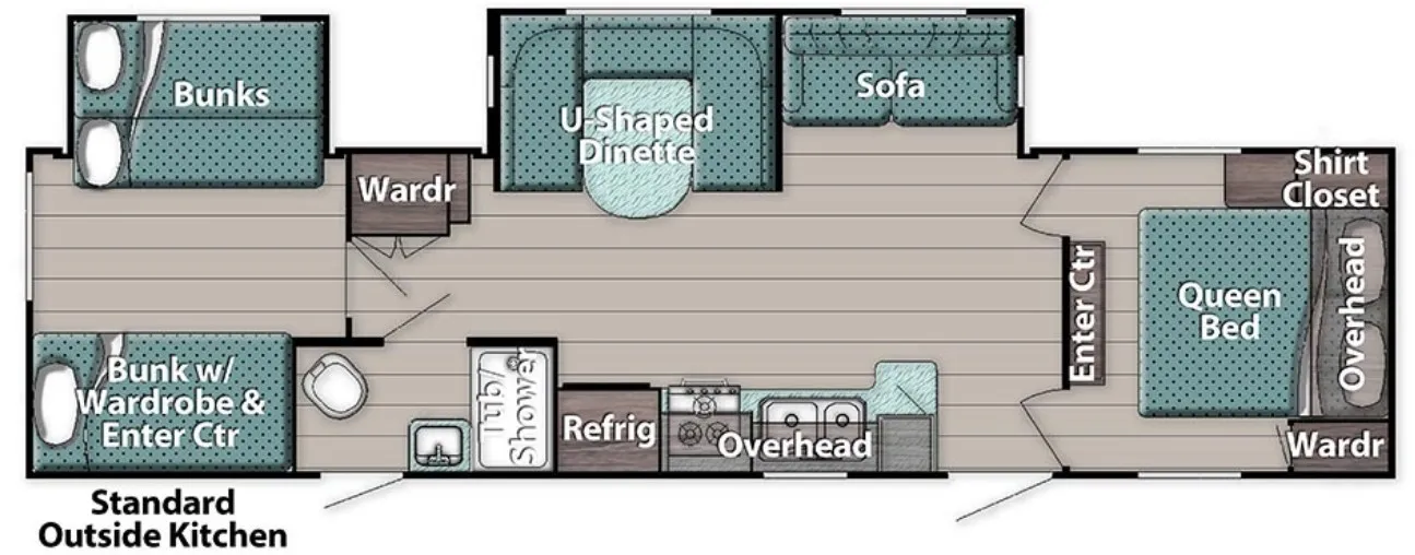 2025 Gulfstream Conquest 323TBR - Floor plan