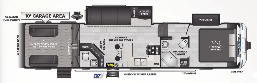 Keystone Impact 359 floor plan