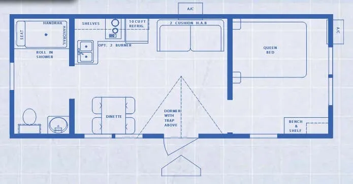 Canterbury RV Deluxe Cabins CC-29SH floor plan