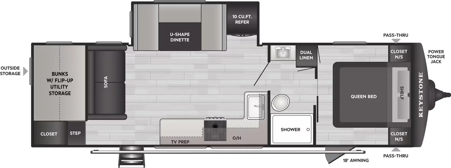 Keystone Springdale Classic 284BHC floor plan