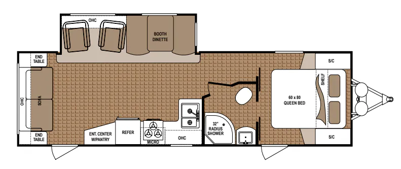 Dutchmen Aspen Trail 2860RLS floor plan