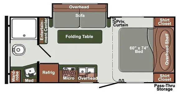 Gulf Stream Yellowstone Ranch SVT 21QBS floor plan
