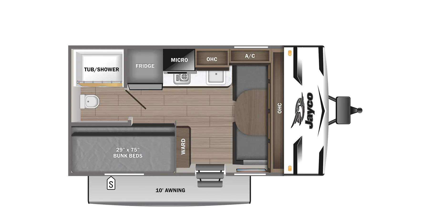 Jayco Jay Flight SLX 154BHW floor plan
