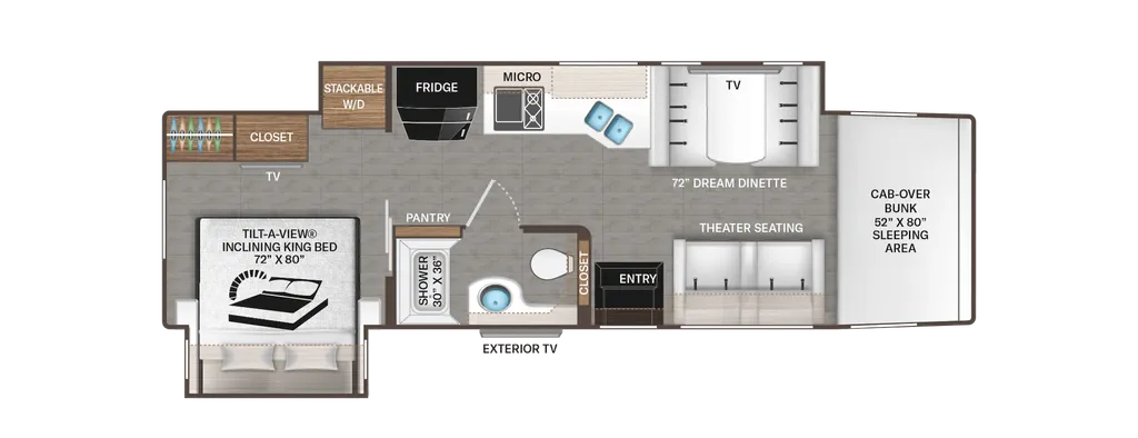 2024 Thor Motor Coach Pasadena 34XG floor plan