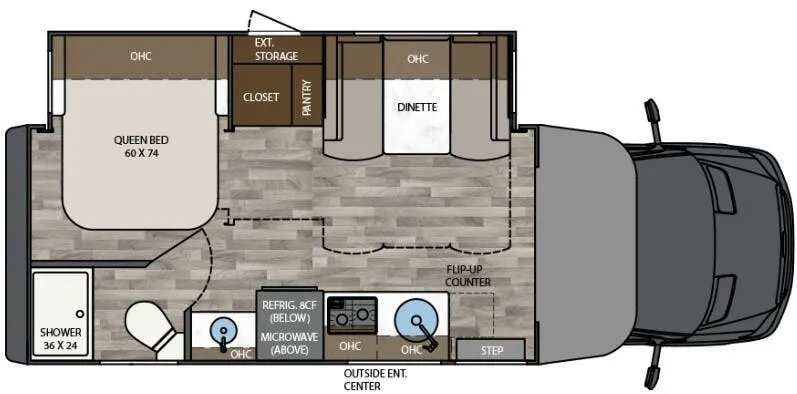 Renegade RV Vienna 25FWS floor plan