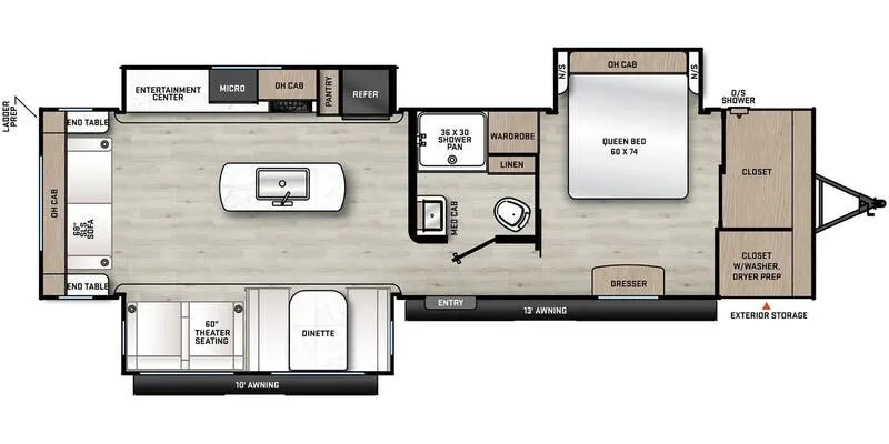 2024 Forest River Aurora 32RLTS - Floor plan
