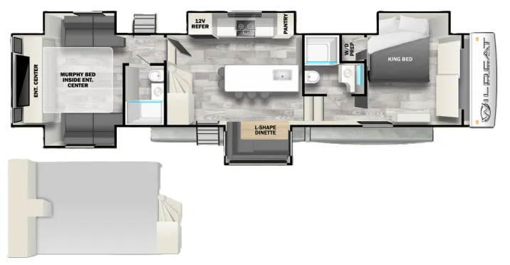 Forest River Wildcat 38BET floor plan