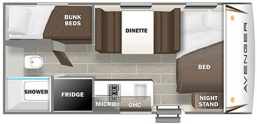 Prime Time Avenger LT 16BH floor plan