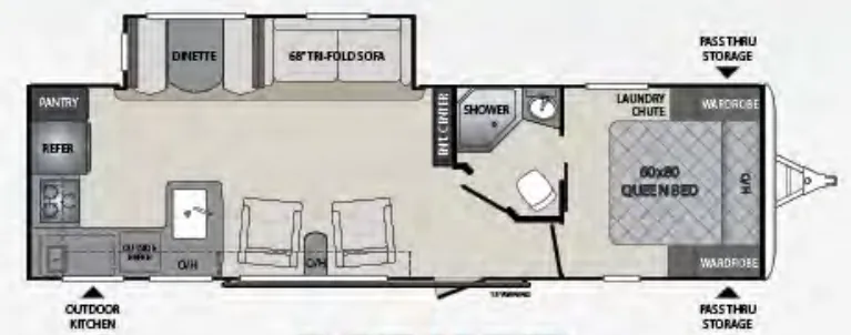 Keystone Premier 29RKPR floor plan