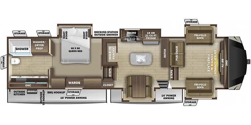 Highland Ridge Mesa Ridge MF378RBS floor plan