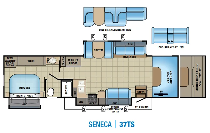 Jayco Seneca 37TS floor plan