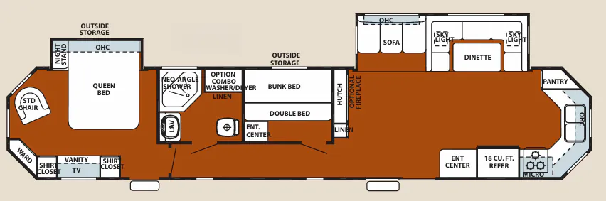 Forest River Cherokee 39KB floor plan