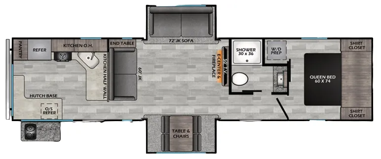 CrossRoads Zinger 341RK floor plan