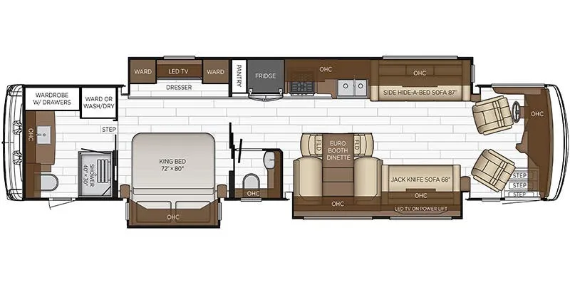Newmar Dutch Star 4071 floor plan