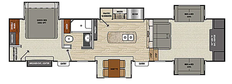 Coachmen Brookstone 369 FL floor plan