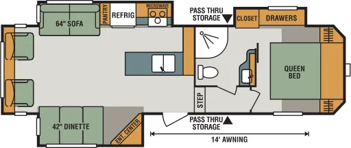 K-Z Sportsmen 293RL floor plan
