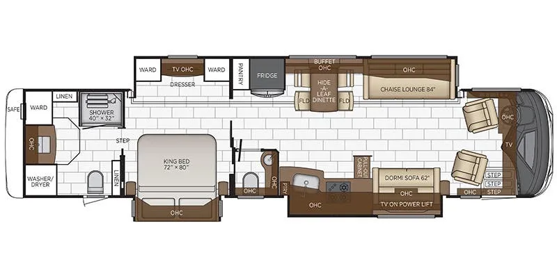 Newmar Mountain Aire 4118 floor plan