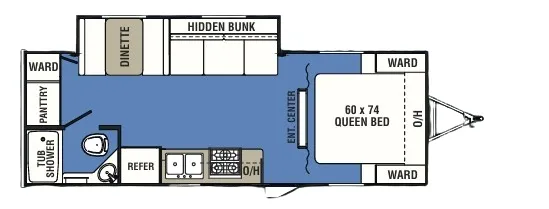 Coachmen Clipper 21RBSS floor plan