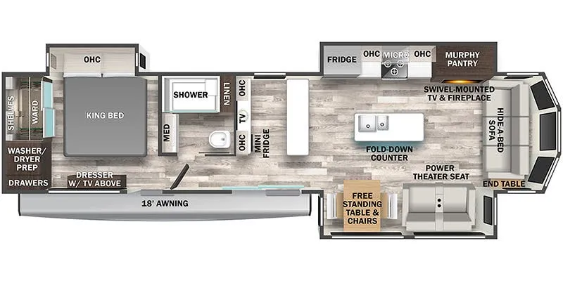 Forest River Cedar Creek Cottage 40CBAR floor plan