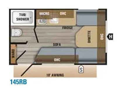 Jayco Jay Flight SLX 7 145RB floor plan