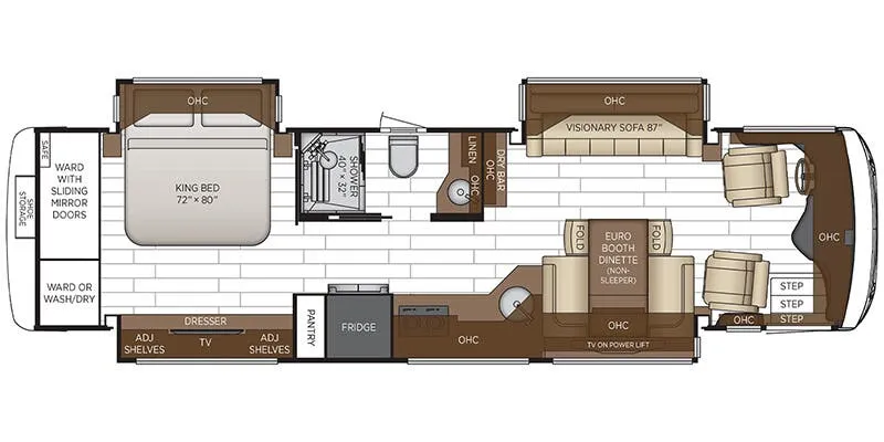 2026 Newmar New Aire 3543 - Floor plan