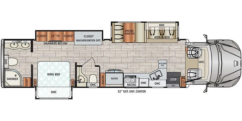 2015 Dynamax Corp DX3 37RB floor plan